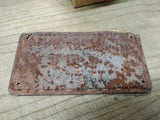 Vtg 1956 Motorcycle License Plate Mississippi No MC 105 Rat Bike Man Cave