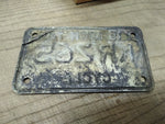 Vtg 1974 Motorcycle License Plate Michigan Cycle No KR265 Rat Bike Man Cave