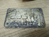 Vtg 1974 Motorcycle License Plate Michigan Cycle No KR265 Rat Bike Man Cave