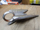 Vtg 1951-52 Chrysler Imperial New Yorker Winged Chrome Automobile Hood Ornament
