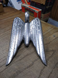 Vtg 1951-52 Chrysler Imperial New Yorker Winged Chrome Automobile Hood Ornament