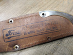 Vtg Frosts Patent Skidkniv Skiing Knife Fixed Blade Leather Sheath Sweden Nice!