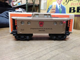 Vtg O Gauge Lionel 19702 Pennsylvania Railroad Gold Porthole Caboose  Train