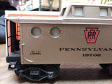 Vtg O Gauge Lionel 19702 Pennsylvania Railroad Gold Porthole Caboose  Train