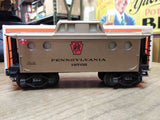 Vtg O Gauge Lionel 19702 Pennsylvania Railroad Gold Porthole Caboose  Train