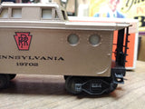 Vtg O Gauge Lionel 19702 Pennsylvania Railroad Gold Porthole Caboose  Train