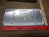 Vtg Penna Pennsylvania License Plate No WACK 7 Ratrod Man Cave