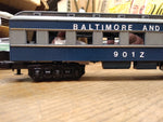 Vtg MTH Rail King Train O/O27 Gauge Baltimore & Ohio Passenger Car PRR Repaint 1