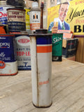 Vtg Permatex New Formula Penetrating Oil Gas Can Metal Tin Service station Garag