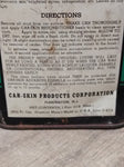 Vtg Car Skin Products Corporation Reconditioner Auto Cleaner Oil Gas Tin Can