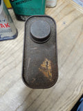 Vtg Gold Eagle Hydraulic Jack Oil Gas Service station Garage Metal Tin Graphix
