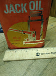 Vtg Gold Eagle Hydraulic Jack Oil Gas Service station Garage Metal Tin Graphix