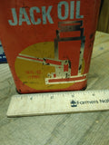 Vtg Gold Eagle Hydraulic Jack Oil Gas Service station Garage Metal Tin Graphix
