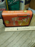 Vtg Gold Eagle Hydraulic Jack Oil Gas Service station Garage Metal Tin Graphix
