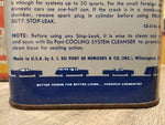 Vtg Du Pont Heavy Duty Stop Leak Seals Oil Gas Service Station Garage 1 Pint Can