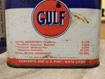 Vtg Gulfspray Quick Action Grade AA Household Insecticide Gulf Oil Co 1 Pint Can