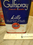 Vtg Gulfspray Quick Action Grade AA Household Insecticide Gulf Oil Co 1 Pint Can