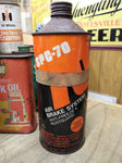 Vtg Air Brake System Anti Freeze Rustguard 1 Quart Cone Top Oil Gas Tin Can