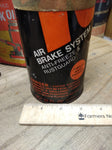 Vtg Air Brake System Anti Freeze Rustguard 1 Quart Cone Top Oil Gas Tin Can