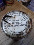 Vtg Warco Automatic Transmission Fluid ATF 334 1 Quart Cardboard Oil gas Can