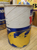 Vtg Montgomery Ward 10W 40 Motor Oil Red White and Blue 1 Quart Cardboard Can