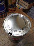 Vtg Montgomery Ward 10W 40 Motor Oil Red White and Blue 1 Quart Cardboard Can