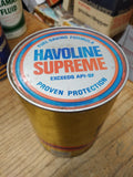 Vtg TEXACO Havoline Supreme SAE 10W 40 Motor Oil 1 Quart Cardboard Can