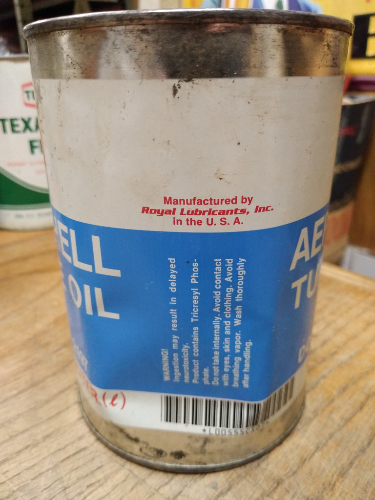 Armorlite Ruler Shell Oil Vtg Shell Aeroshell Turbine Oil 555 D Eng RD 2497 1 Quart Metal Oil Ca ...