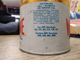 Vtg Valvoline SAE 10W 20W 40 All Climate HD Gas Station 1 Qt Cardboard Oil Can