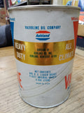 Vtg Valvoline SAE 10W 20W 40 All Climate HD Gas Station 1 Qt Cardboard Oil Can