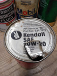 Vtg Kendall Dual Action HD Motor Oil SAE 20W 20 Gas Station 1 Qt Cardboard Can