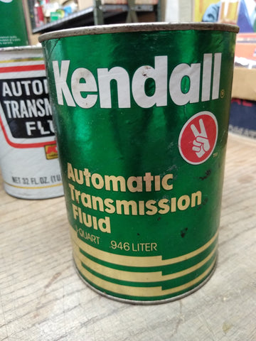 Vtg Kendall Automatic Transmission Fluid Type F Gas Station 1 Qt Cardboard Can 2