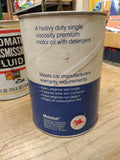 Vtg Mobil Premium Heavy Duty Motor Oil SAE 20W 20 Gas Station 1 Qt Cardboard Can