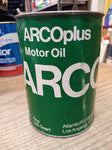 Vtg ARCO Plus SAE 30 Motor Oil Atlantic Richfield 1 Qt Cardboard Can