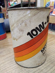 Vtg Hills Motor Oil 10W 40 All Weather Gas Station Man Cave 1 Qt Cardboard Can
