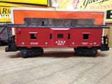 Vtg O Gauge Lionel Trains AT&SF 6517 Bay Window Caboose Illuminated Original Box
