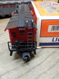 Vtg O Gauge Lionel Trains AT&SF 6517 Bay Window Caboose Illuminated Original Box