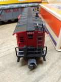 Vtg O Gauge Lionel Trains AT&SF 6517 Bay Window Caboose Illuminated Original Box