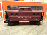 Vtg Lionel O Gauge 6437 Pennsylvania Rail Road Porthole Caboose Lighted Train