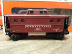 Vtg Lionel O Gauge 6437 Pennsylvania Rail Road Porthole Caboose Lighted Train