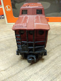 Vtg Lionel O Gauge 6437 Pennsylvania Rail Road Porthole Caboose Lighted Train