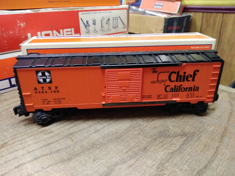 Vtg Lionel Train O Gauge ATSF 6464 Super Chief To California Box Car w/Orig Box!