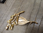 Vtg 2 Piece Jewelry Brooch Pin Lot Crown Trifari and Trifari Gold Tone Very Nice