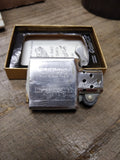 Vtg 1964 Zippo Lighter ARMCO Butler Works Melt Shop Tonnage Record w/Box Great!