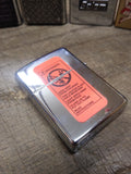 Vtg Unfired 1997 Zippo Atlanta Falcons Polished Chrome Cigarette Lighter Minty!