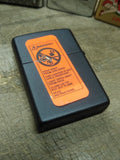 Vtg Unfired 1997 Zippo Made In USA Fireworks Matt Black Cigarette Lighter Minty!