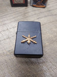 Vtg 2015 Zippo Black Matte Military Air Defense Artillery Cigarette Lighter Nice