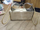 Vtg AO American Optical Ful Vue Side Shield Safety Goggles Steam Punk Orig Box!