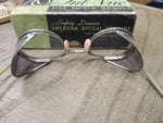 Vtg AO American Optical Ful Vue Side Shield Safety Goggles Steam Punk Orig Box!