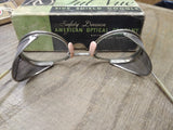 Vtg AO American Optical Ful Vue Side Shield Safety Goggles Steam Punk Orig Box!